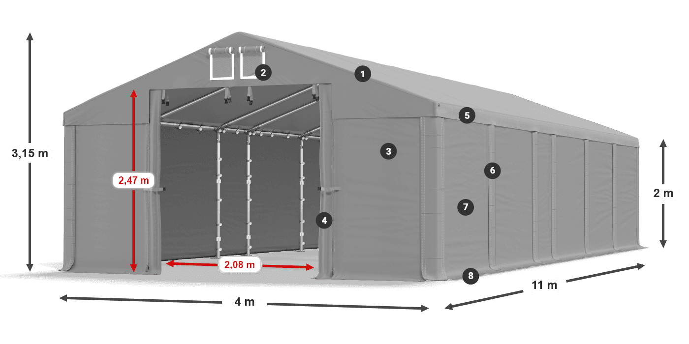MFR 620 PVC leggenda 2m