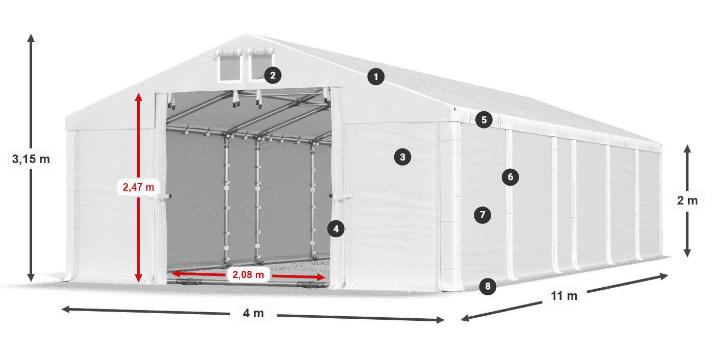 MFR 620 PVC leggenda 2m