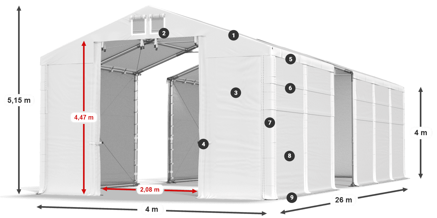MFR 620 PVC leggenda 4m