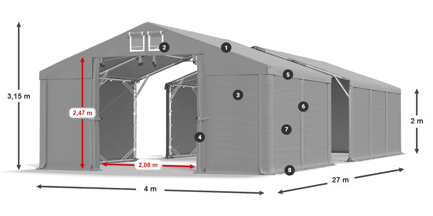 MFR 620 PVC leggenda 2m