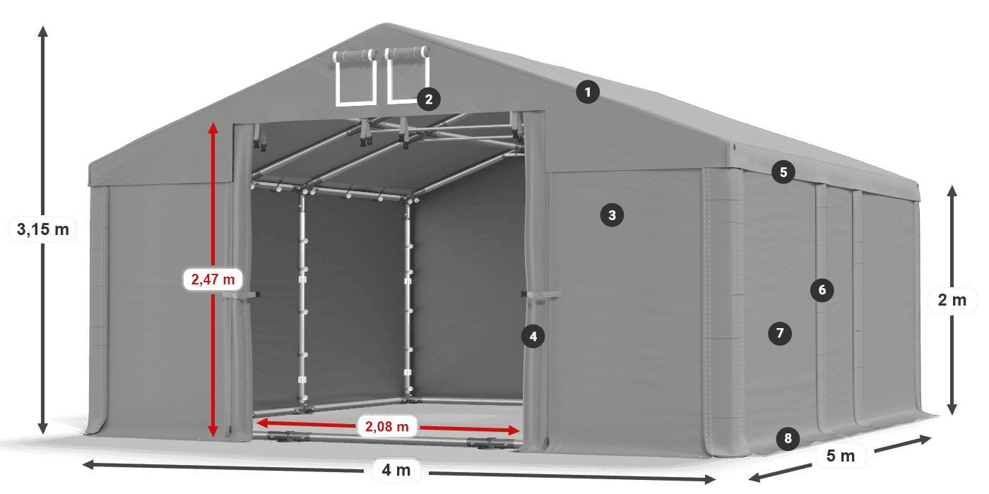 MFR 620 PVC leggenda 2m