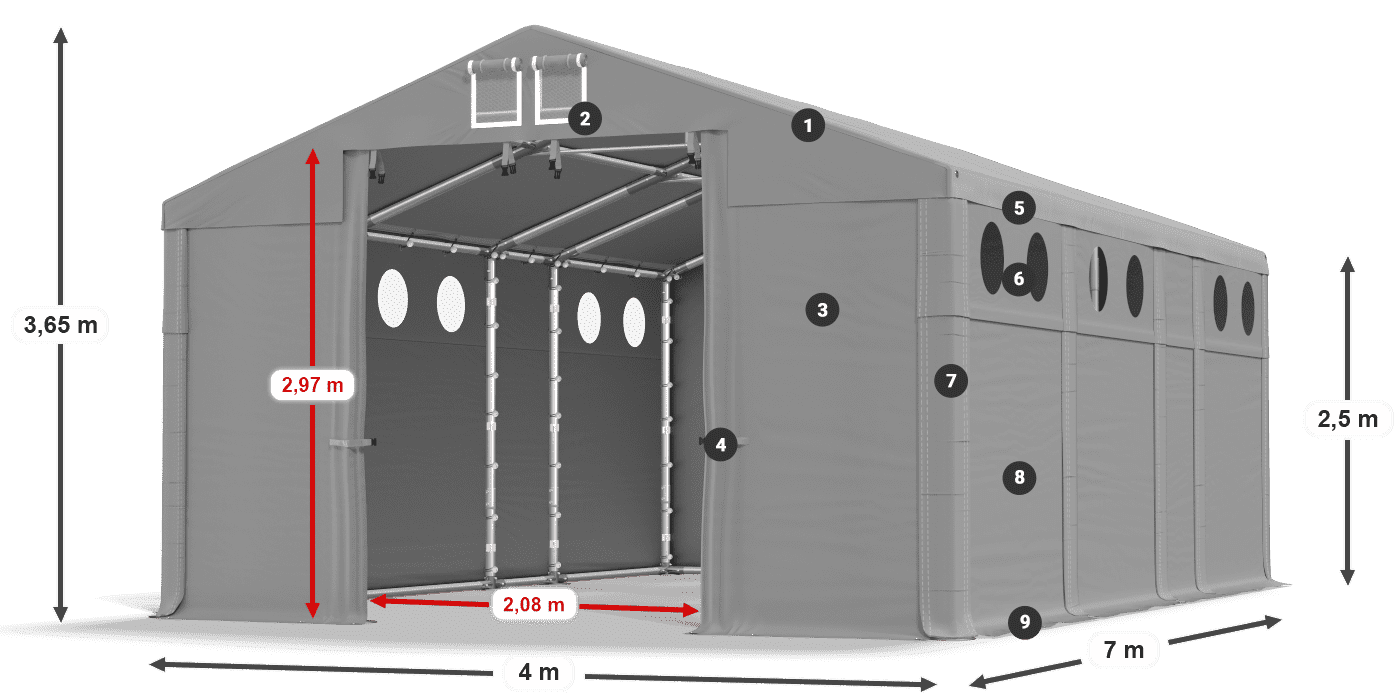 MMSO 580 PVC leggenda 2.5m