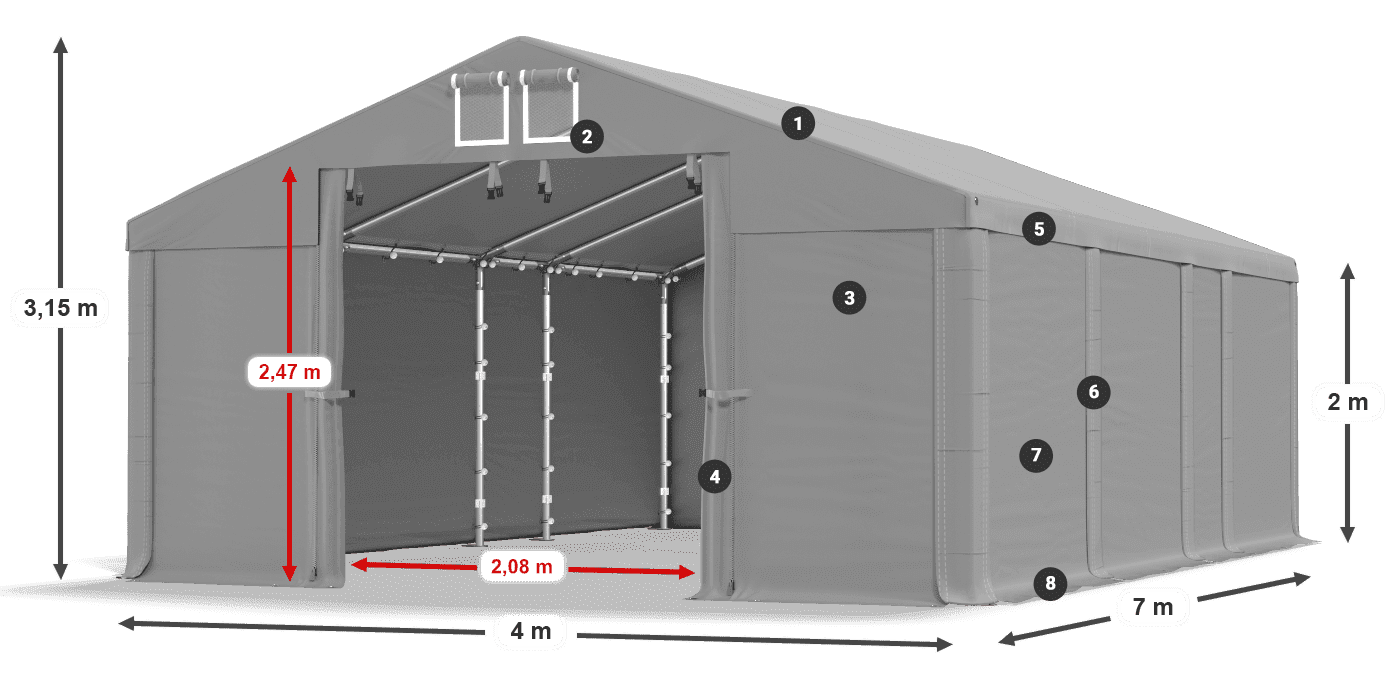 MFR 620 PVC leggenda 2m