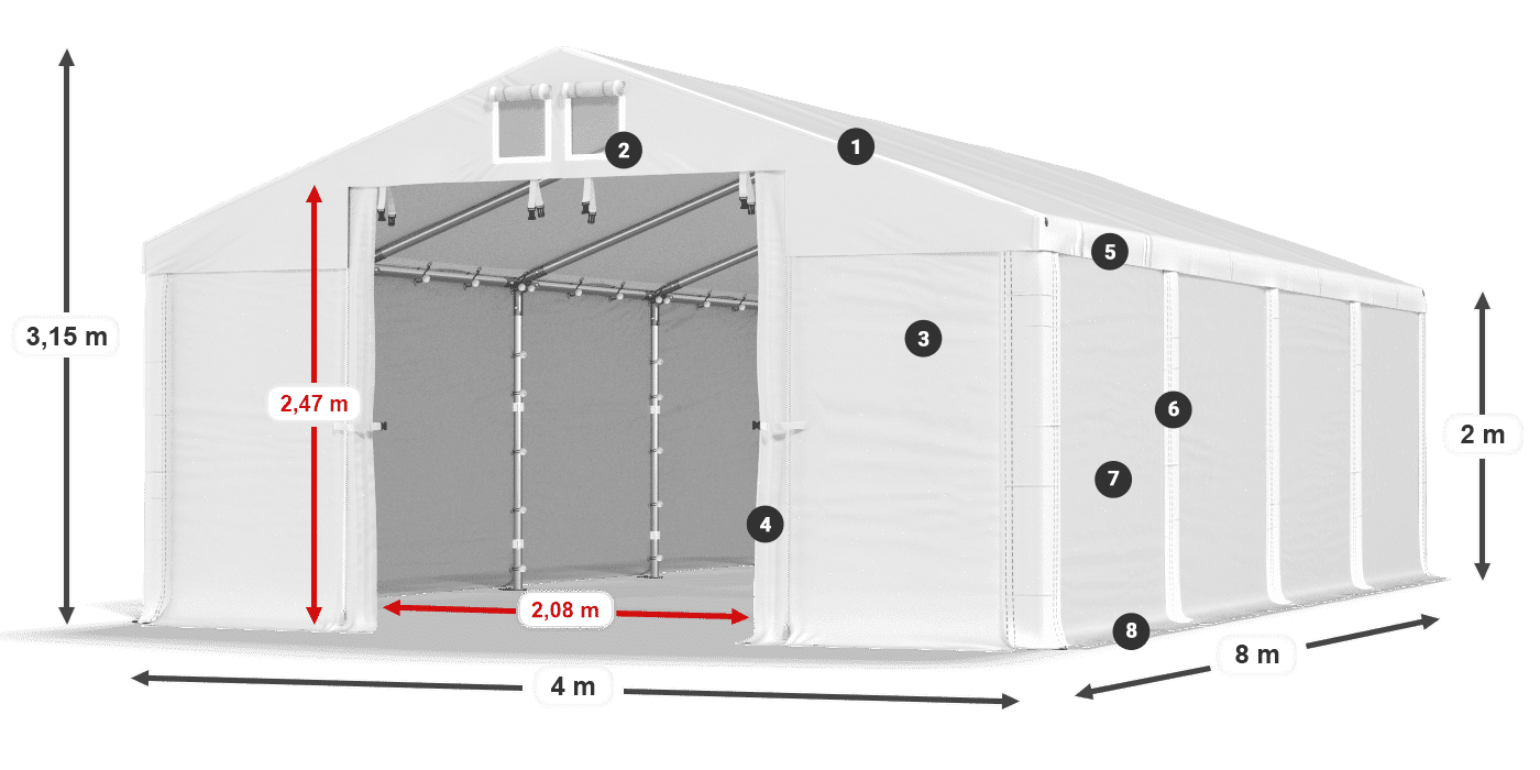 MFR 620 PVC leggenda 2m