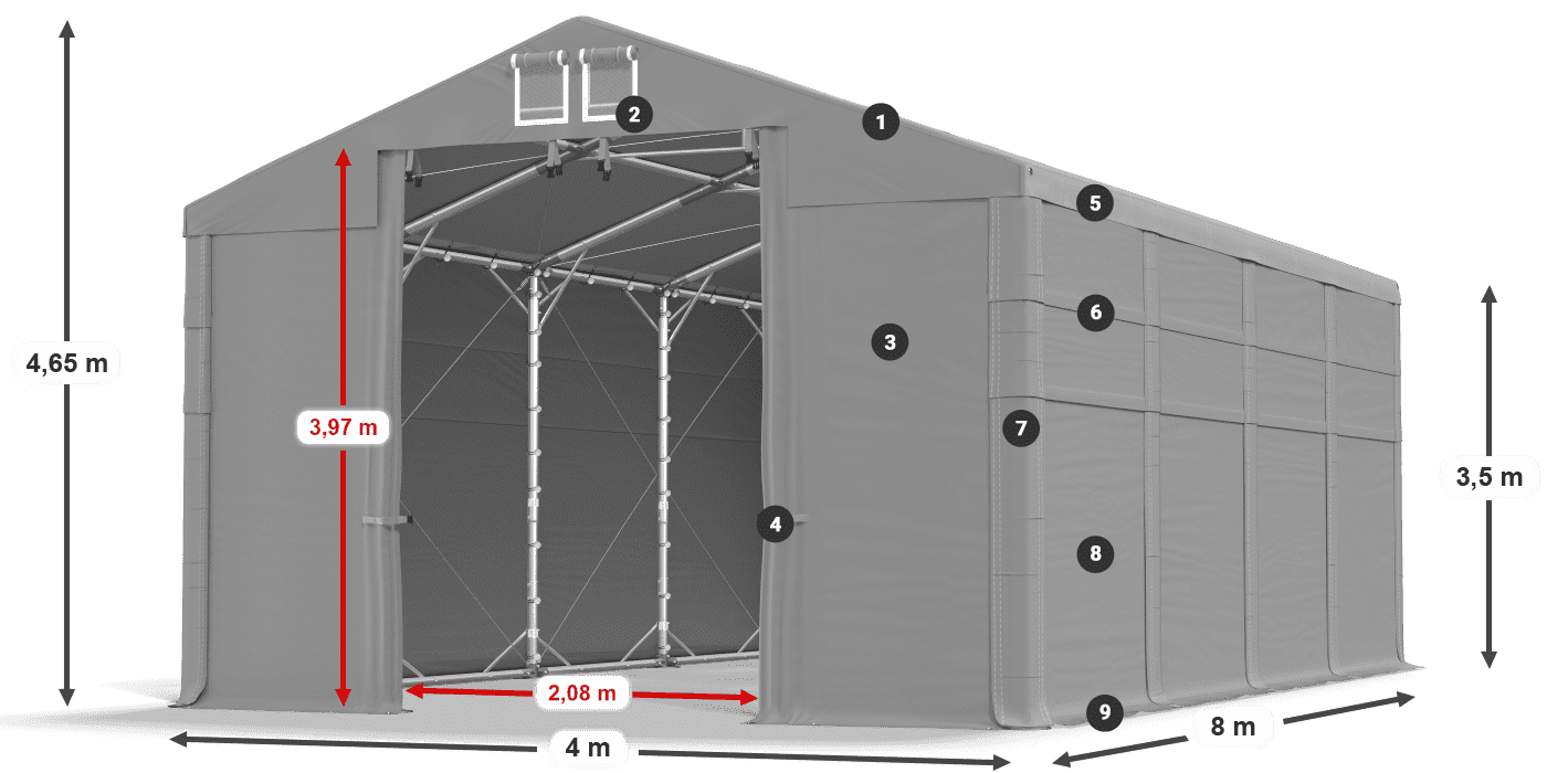 MMS 580 PVC leggenda 3.5m