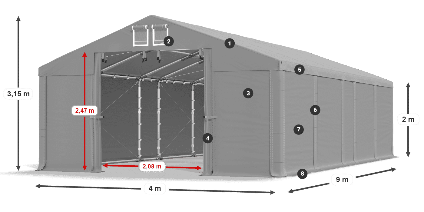 MFR 620 PVC leggenda 2m