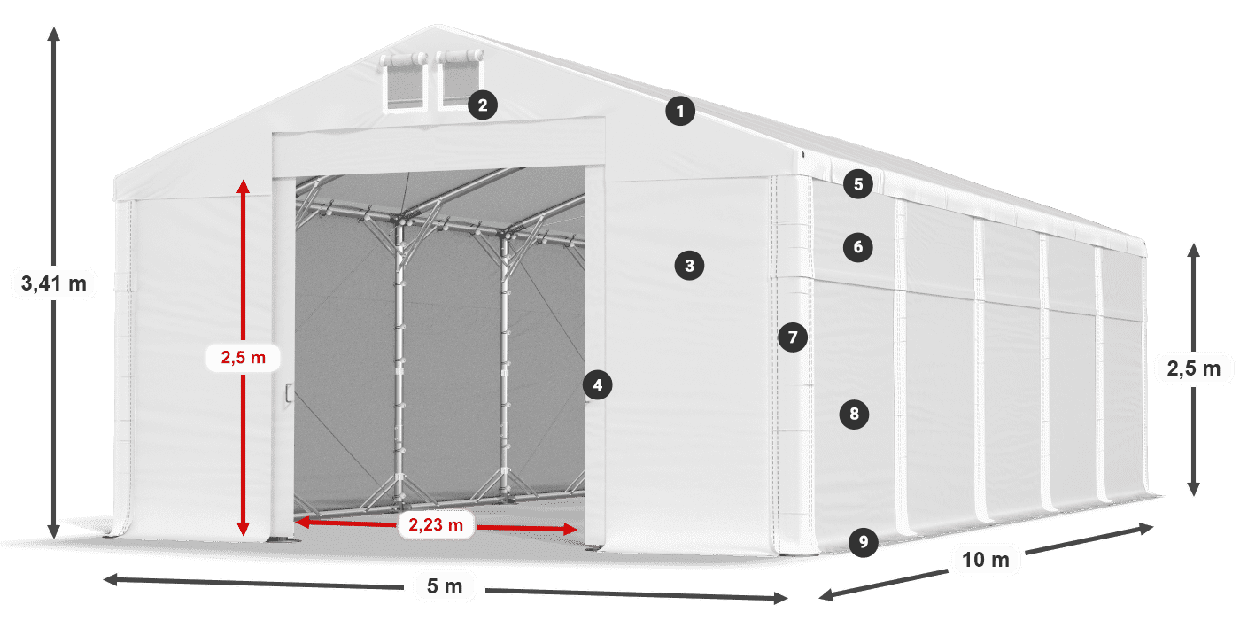 MFR 620 PVC leggenda 2.5m