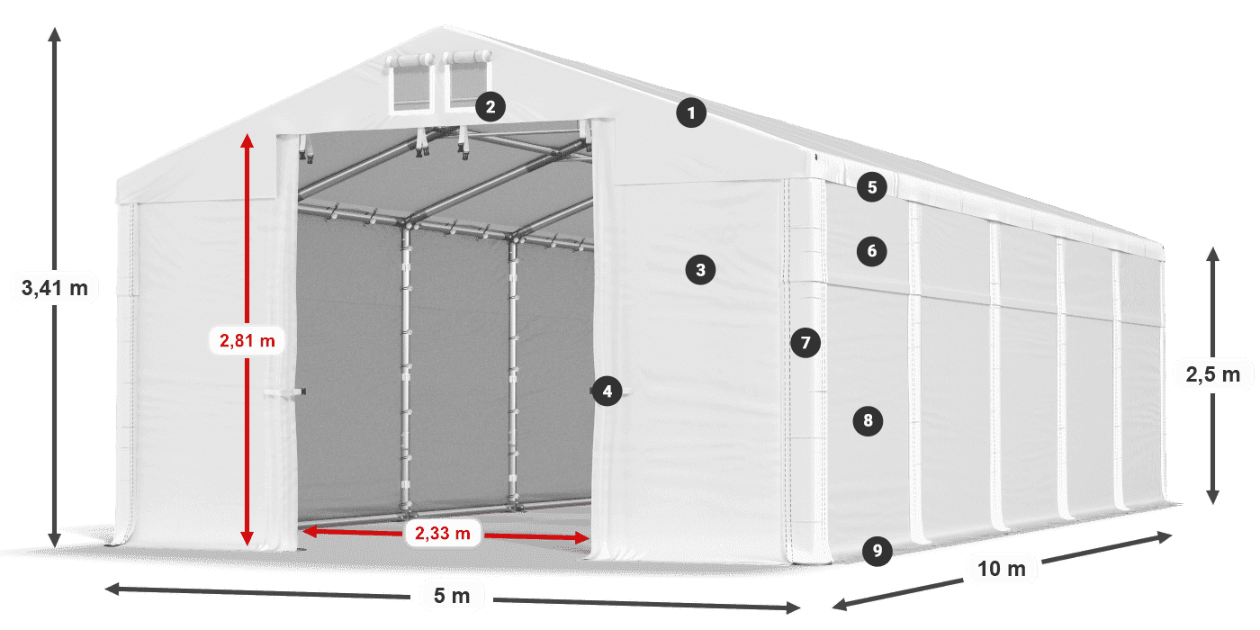 MFR 620 PVC leggenda 2,5m