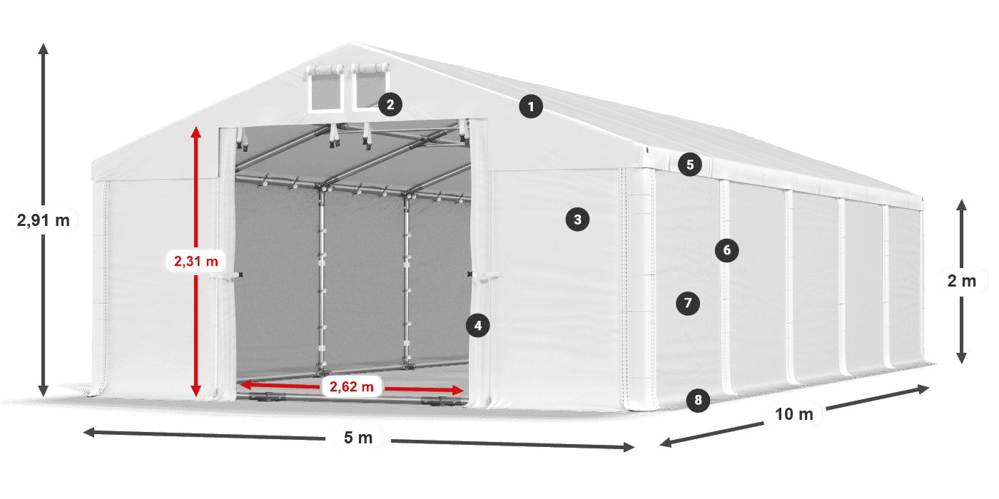 MFR 620 PVC leggenda 2m