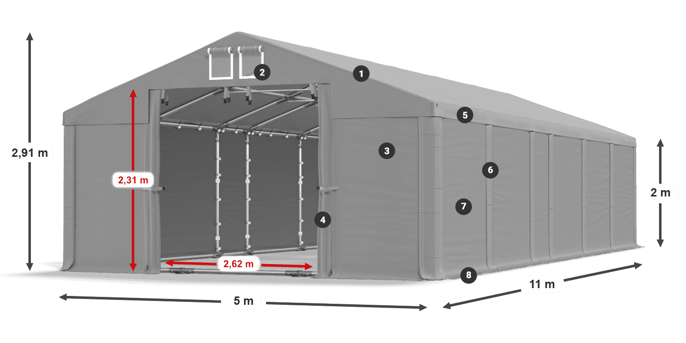 MFR 620 PVC leggenda 2m