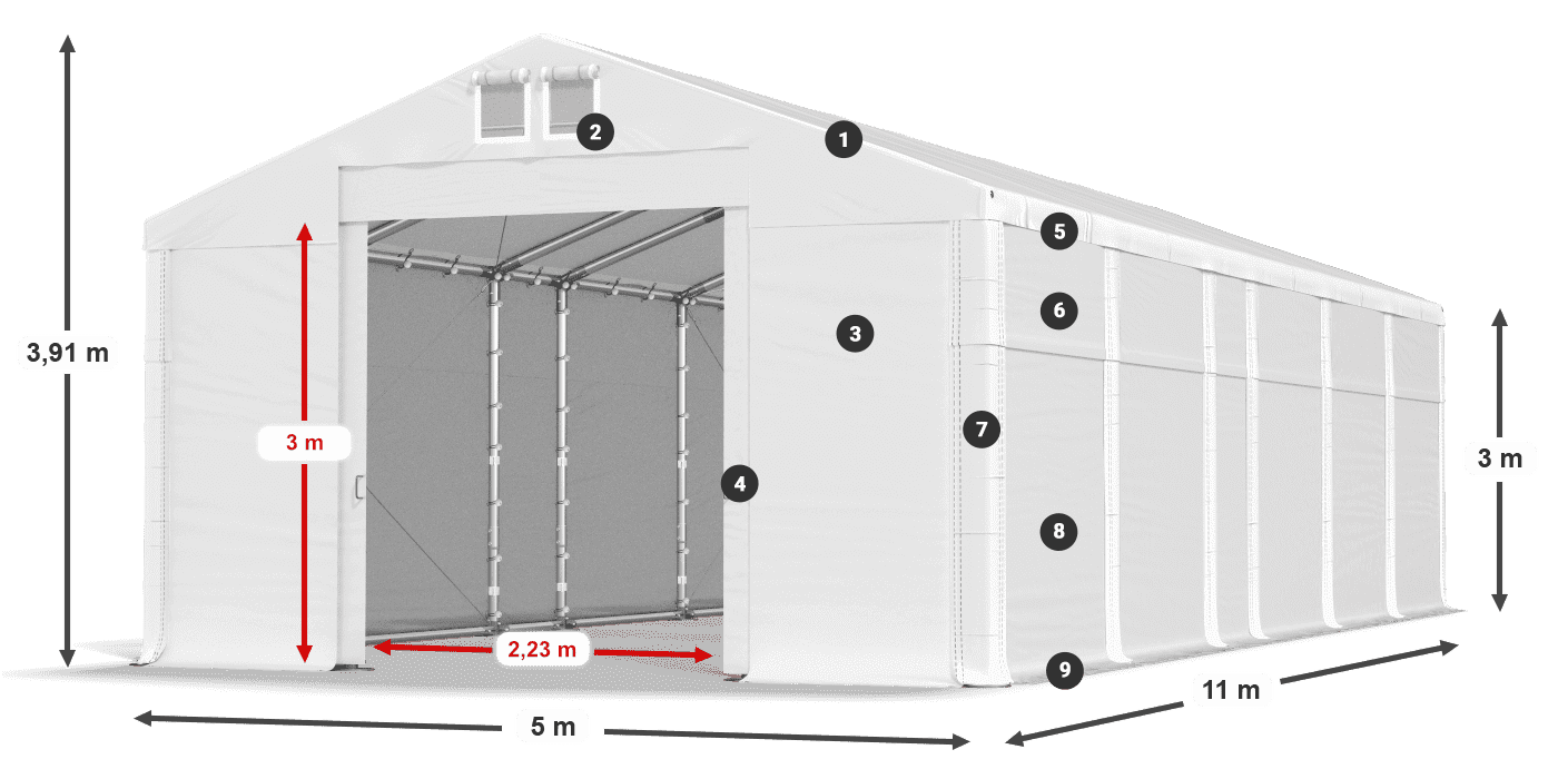 MFR 620 PVC leggenda 3m