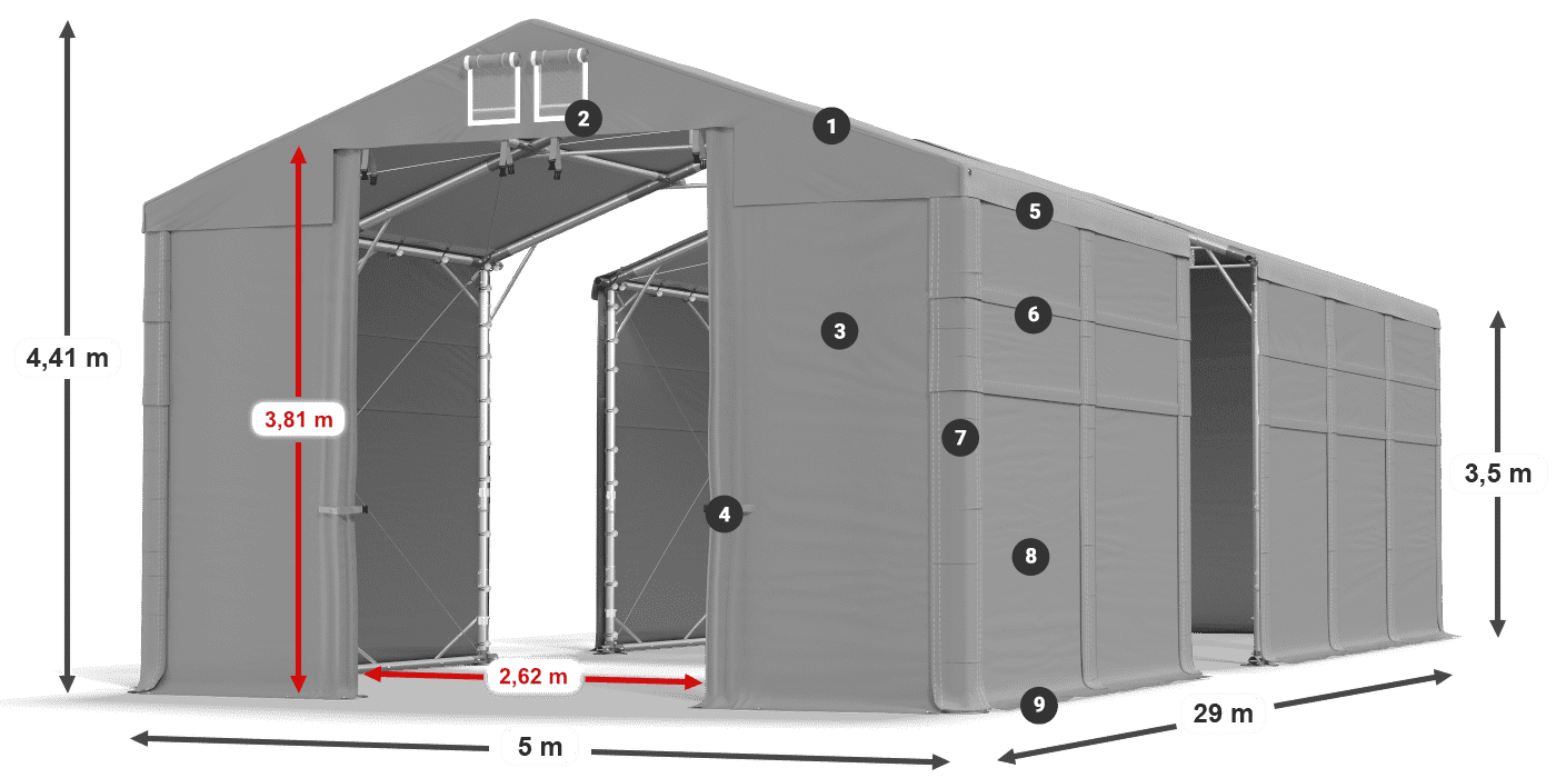 MHFR 750 PVC leggenda 3,5m