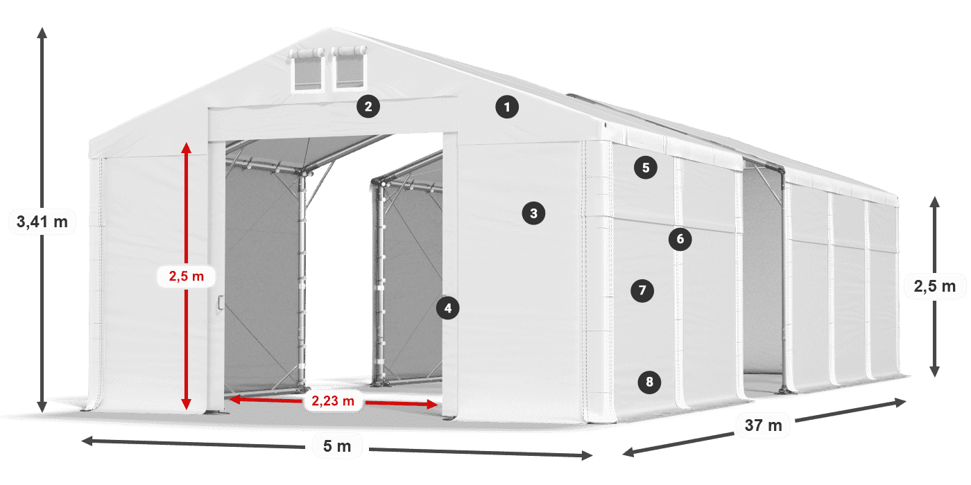 MFR 620 PVC leggenda 2.5m