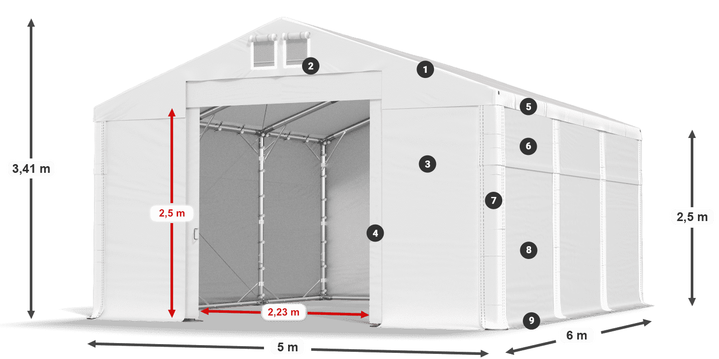 MFR 620 PVC leggenda 2,5m