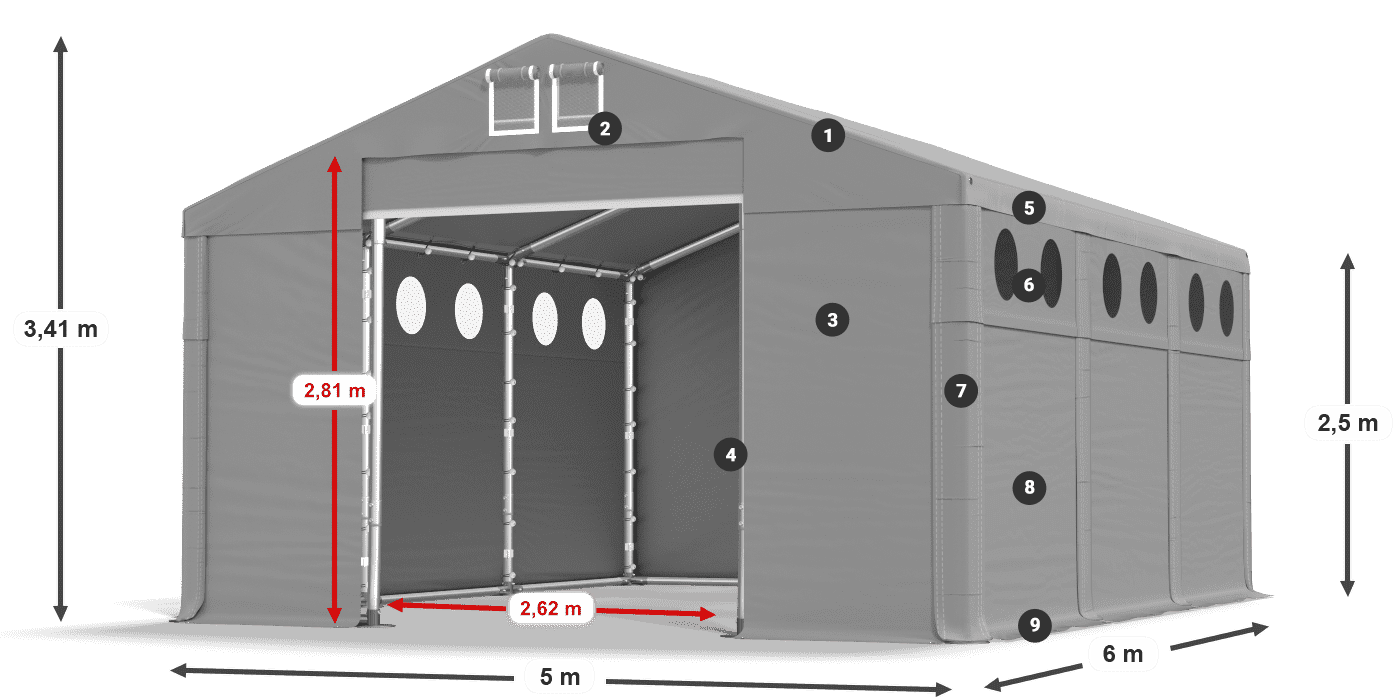 MMSO 580 PVC leggenda 2.5m