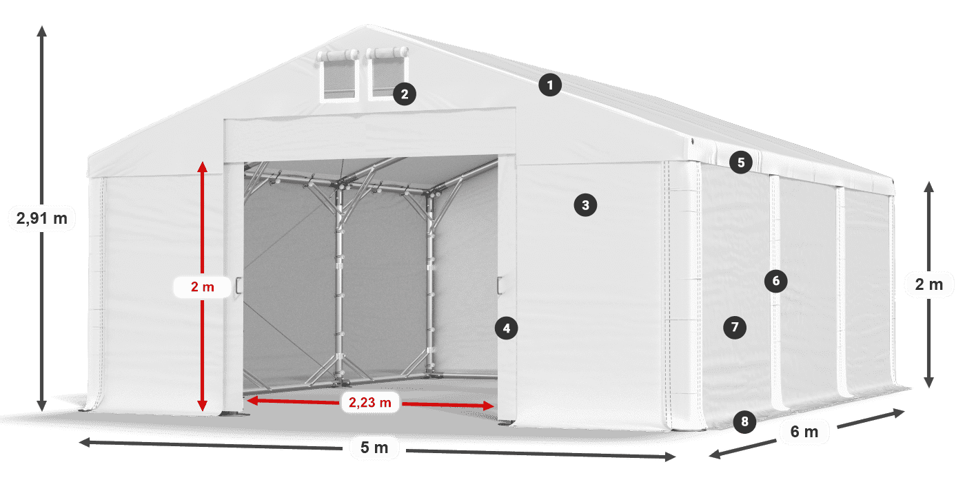 MFR 620 PVC leggenda 2m