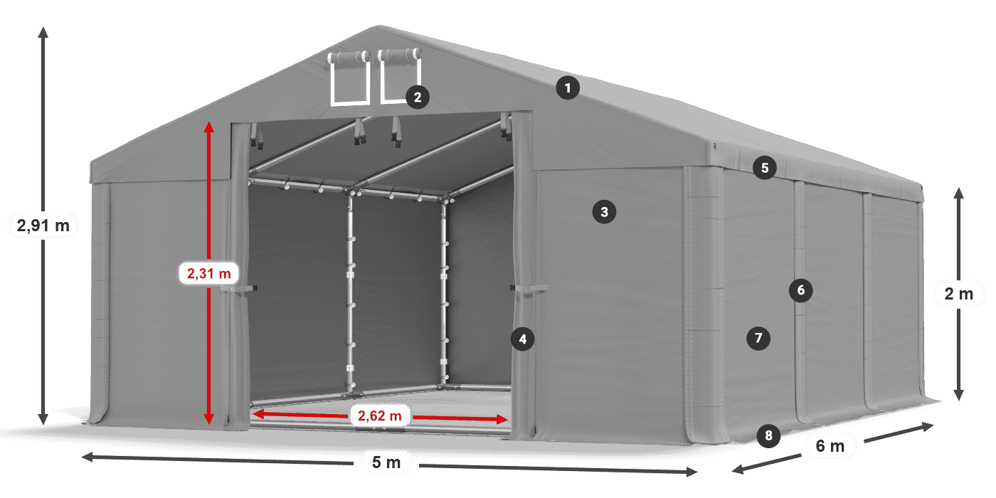 MFR 620 PVC leggenda 2m