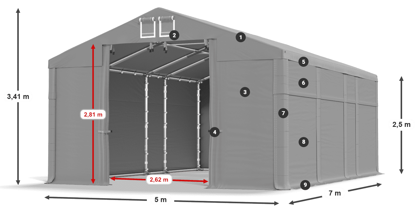 MFR 620 PVC leggenda 2,5m