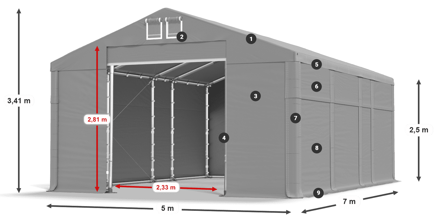 MFR 620 PVC leggenda 2.5m