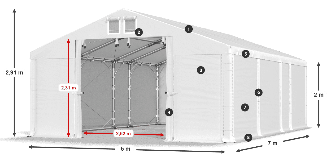 MFR 620 PVC leggenda 2m