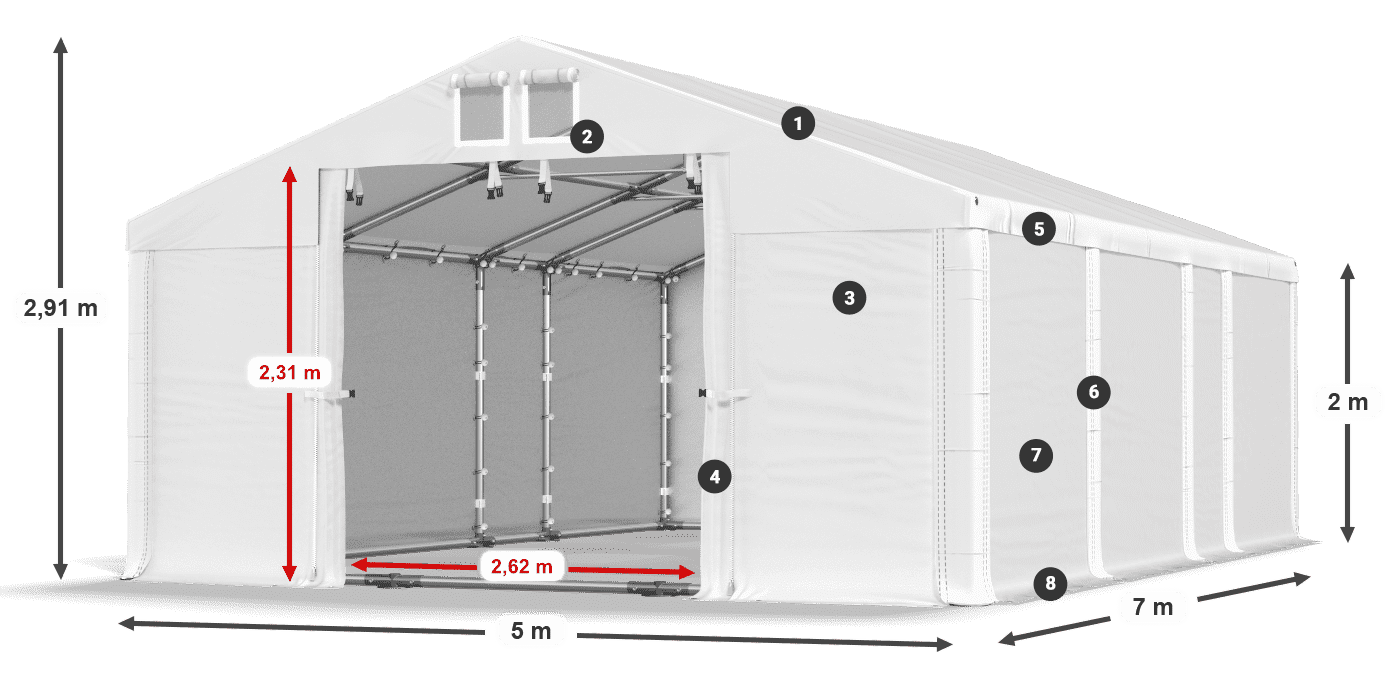MFR 620 PVC leggenda 2m