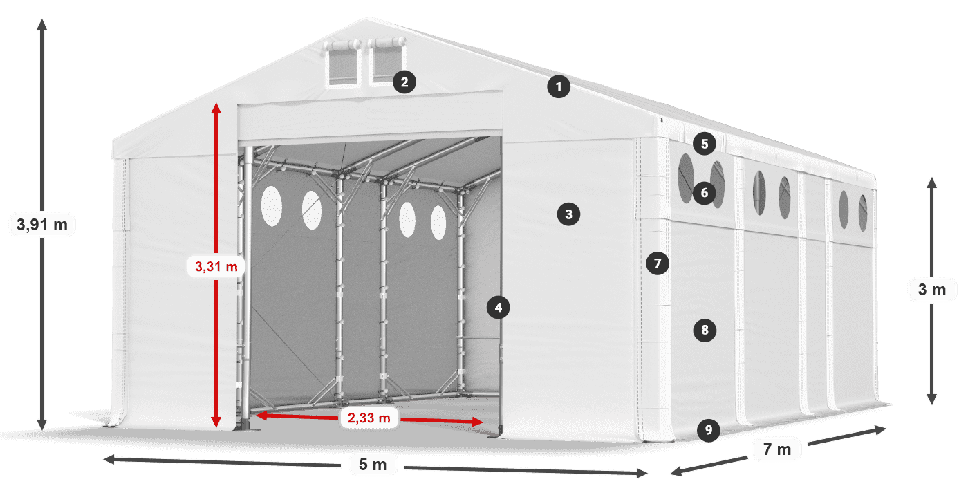 MFRO 620 PVC leggenda 3m