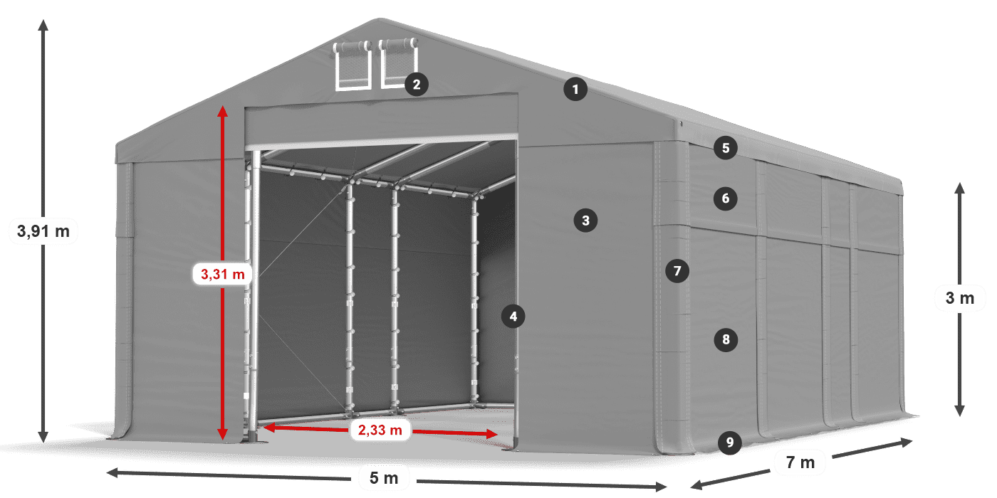MFR 620 PVC leggenda 3m