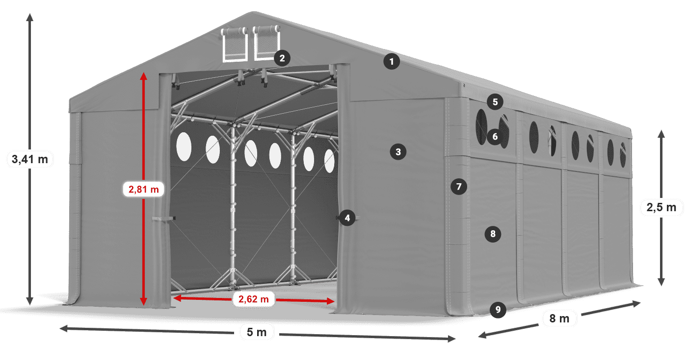 MFRO 620 PVC leggenda 2.5m