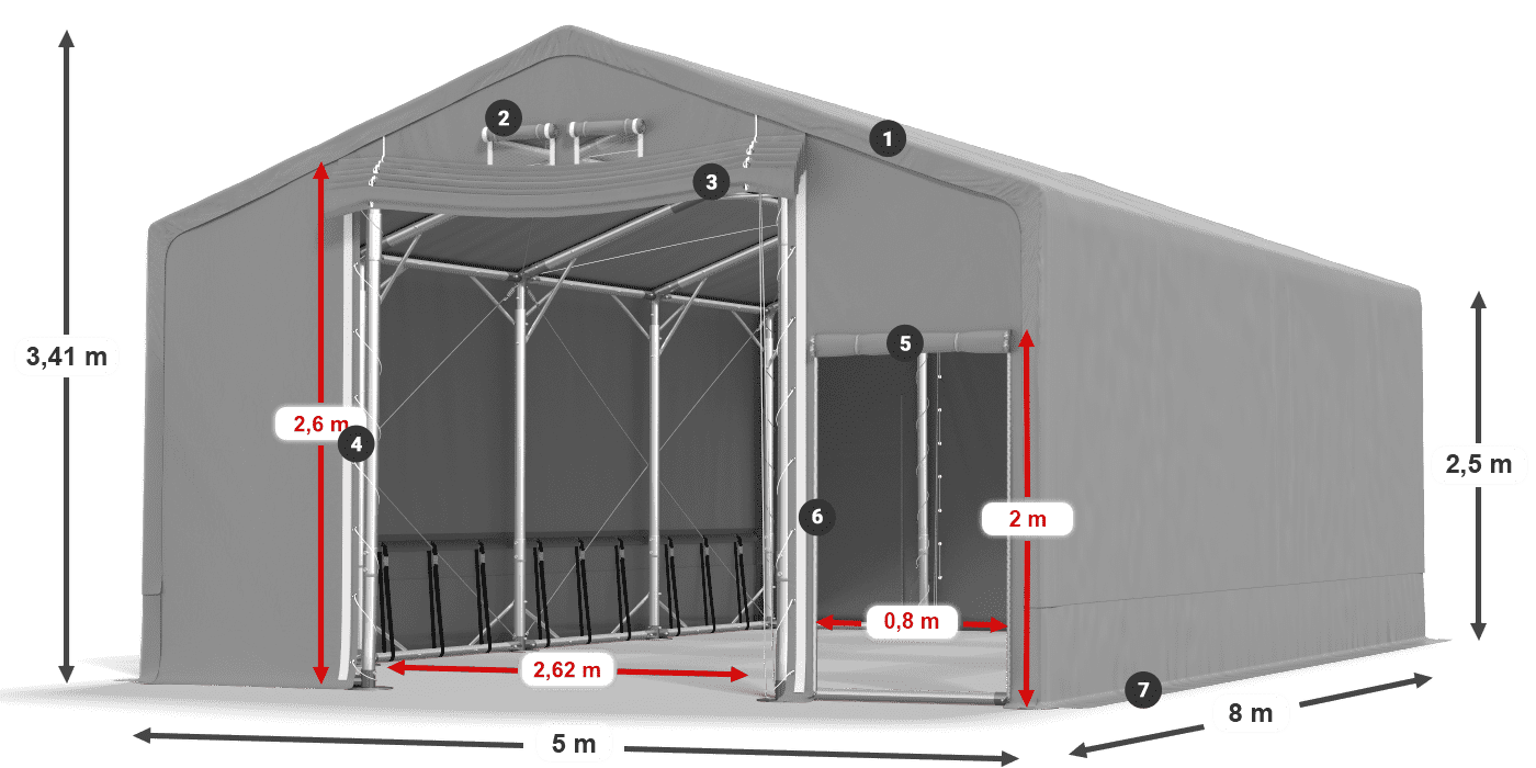SFR 600 PVC leggenda 2,5m