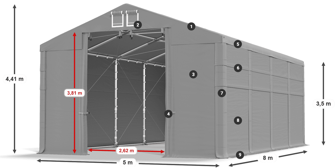 MMS 580 PVC leggenda 3.5m