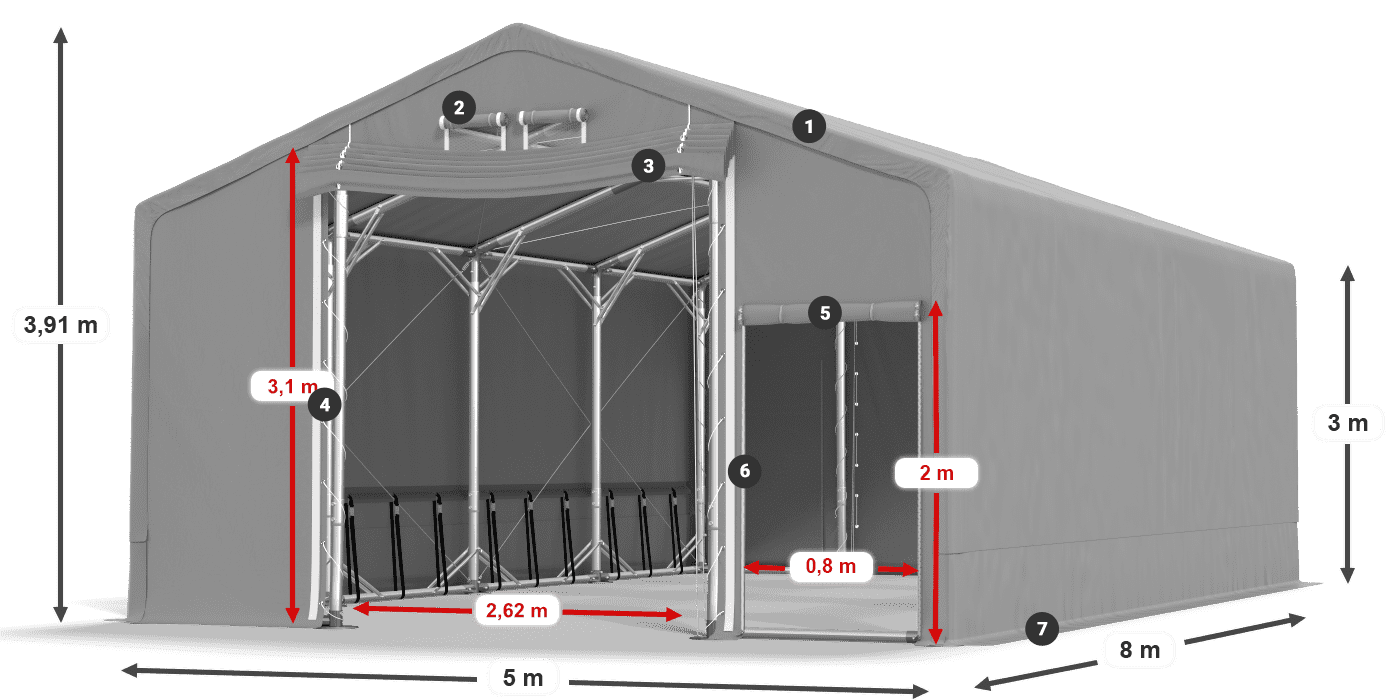 SFR 600 PVC leggenda 3m