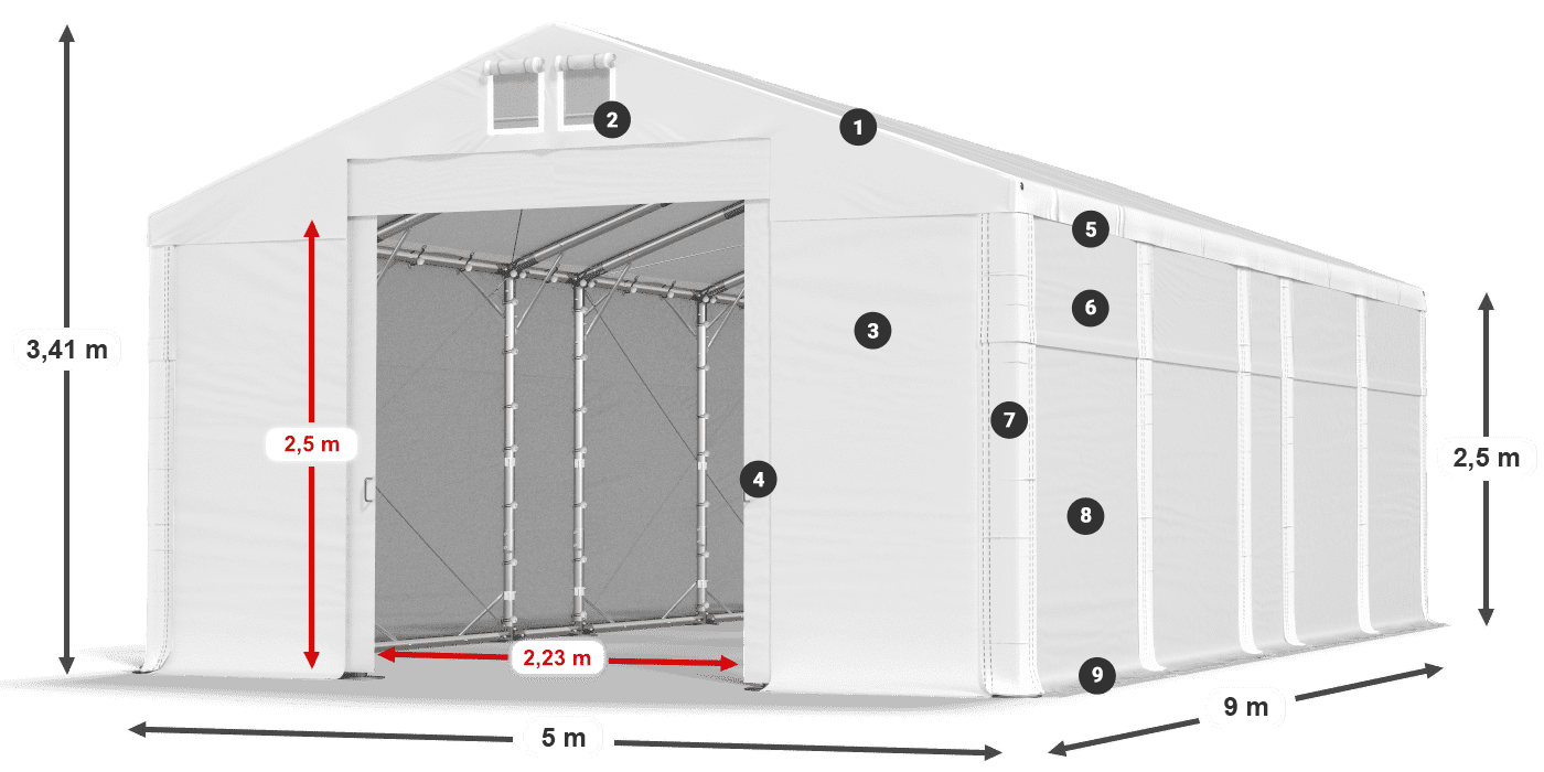 MMS 580 PVC leggenda 2.5m