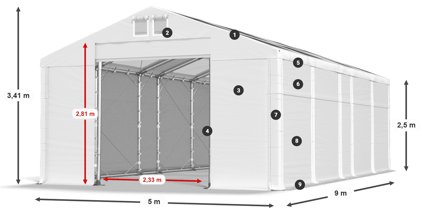 MMST 580 PVC leggenda 2.5m