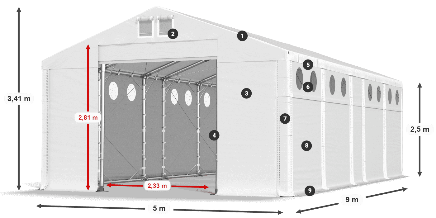 MMSO 580 PVC leggenda 2.5m