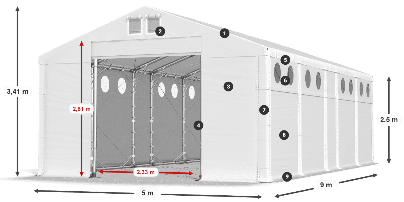 MMSO 580 PVC leggenda 2.5m