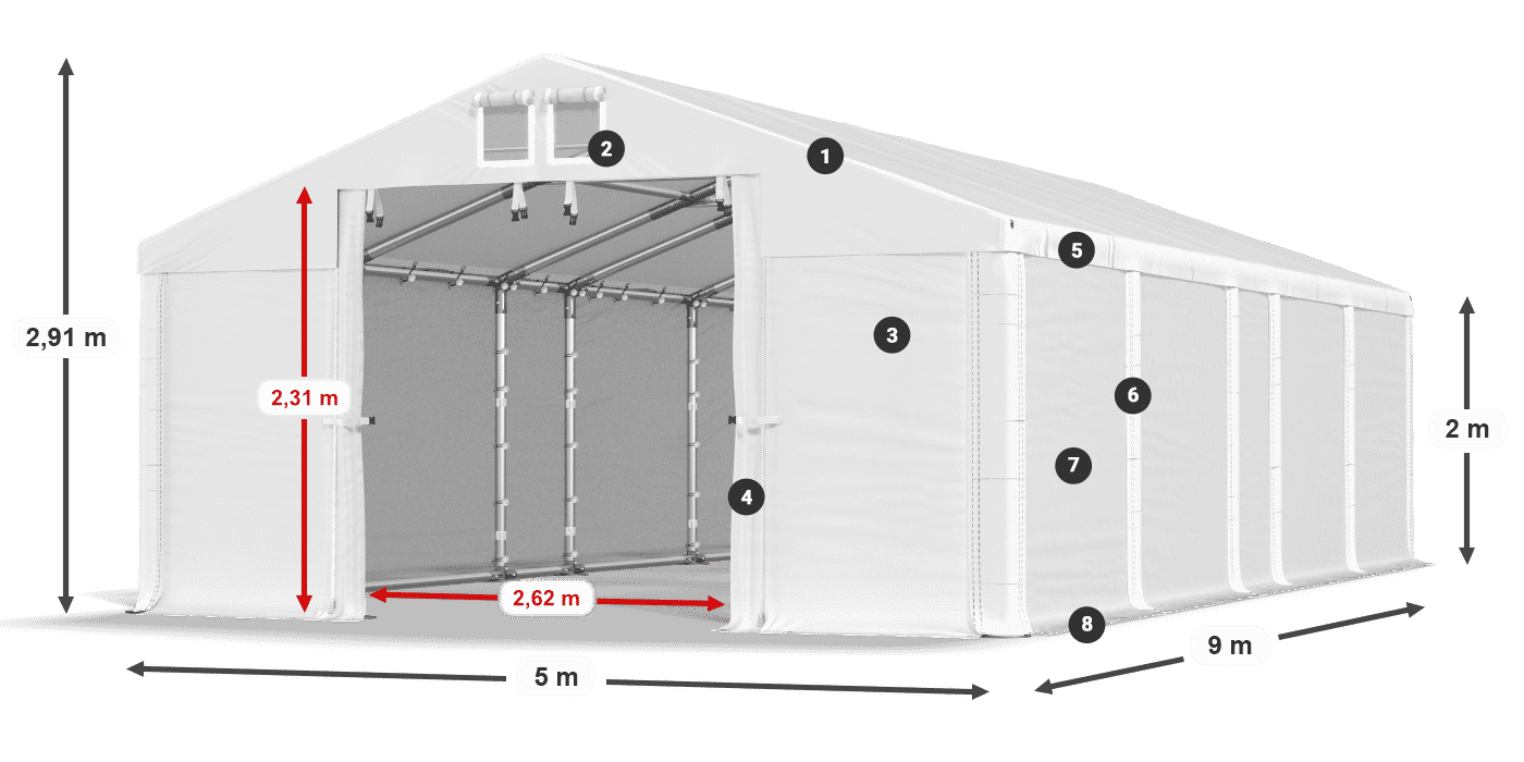 MFR 620 PVC leggenda 2m