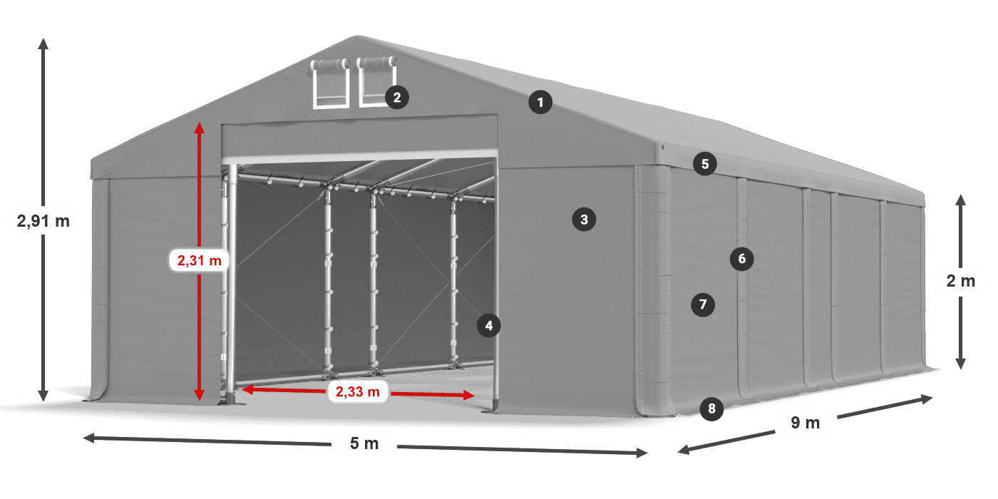 MFR 620 PVC leggenda 2m