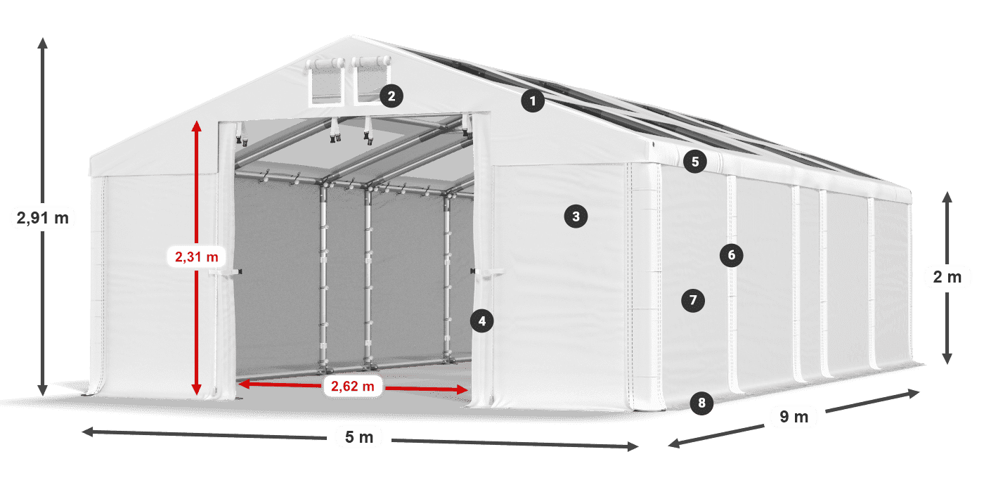 MMST 580 PVC leggenda 2m