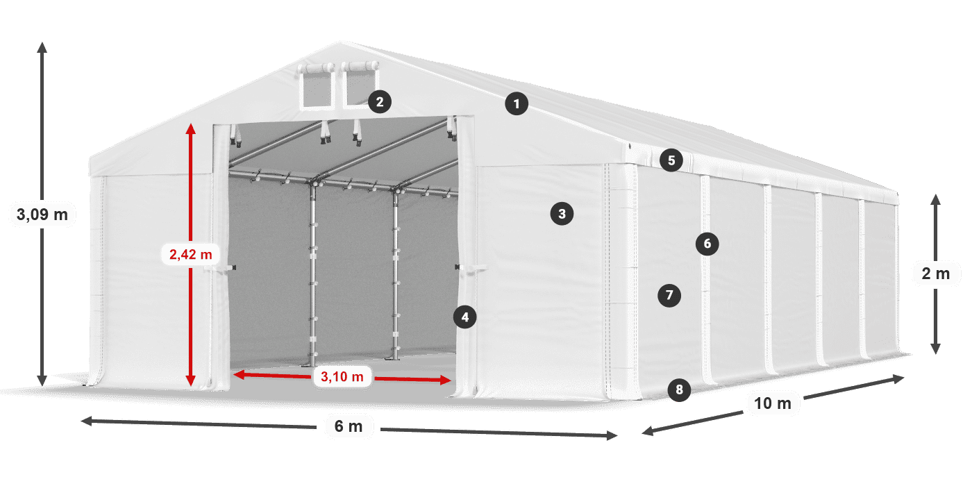 MFR 620 PVC leggenda 2m
