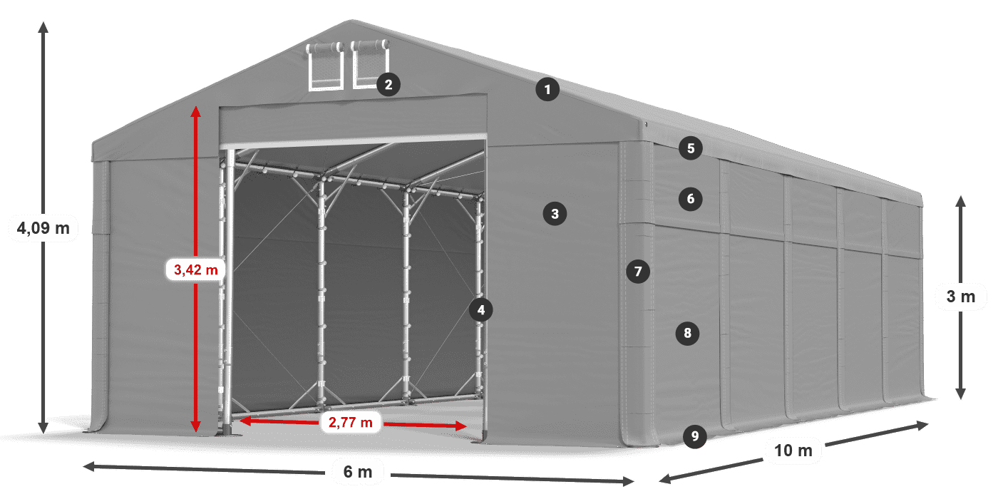 MFR 620 PVC leggenda 3m