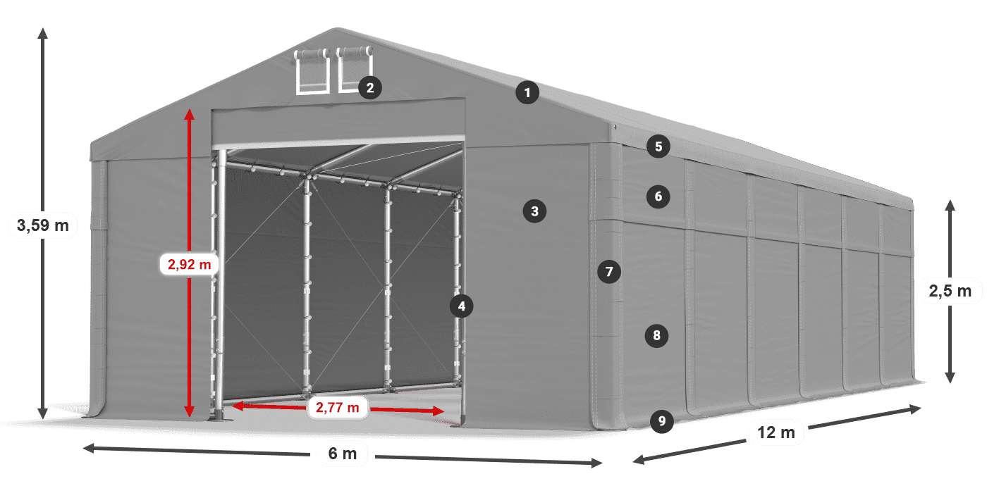 MFR 620 PVC leggenda 2.5m