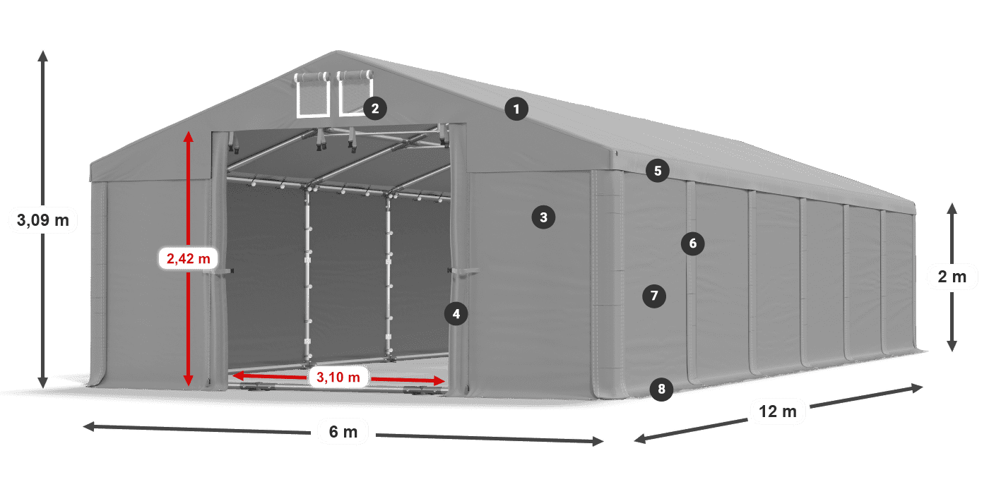 MFR 620 PVC leggenda 2m