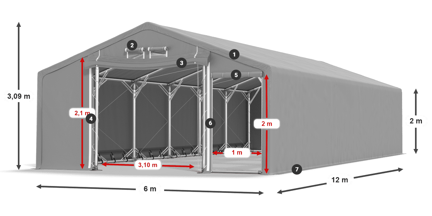 SFR 600 PVC leggenda 2m