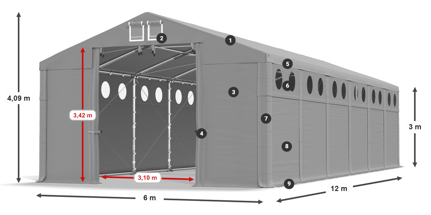 MFRO 620 PVC leggenda 3m