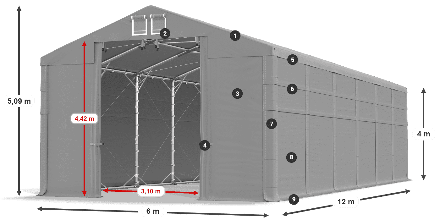 MFR 620 PVC leggenda 4m