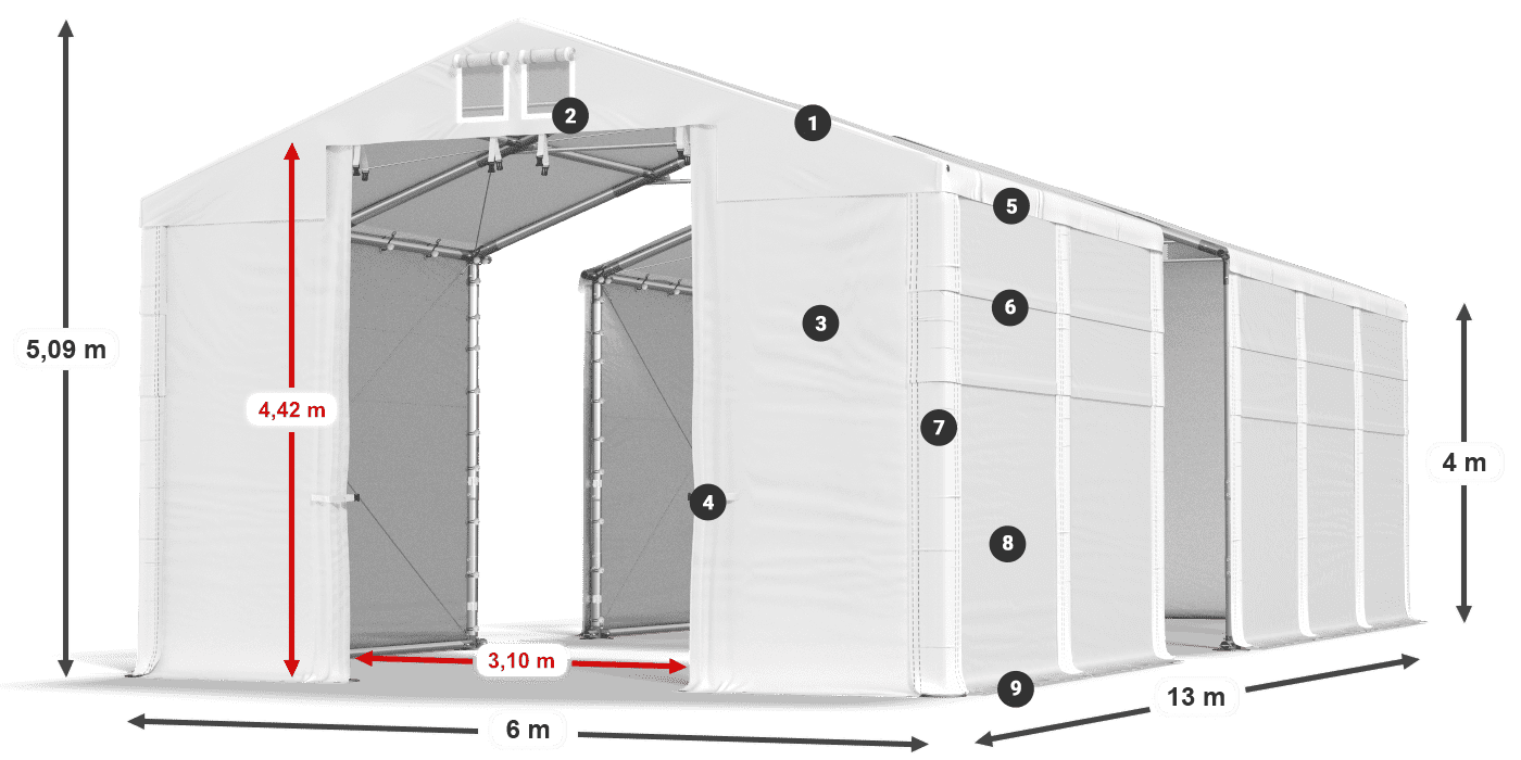MFR 620 PVC leggenda 4m