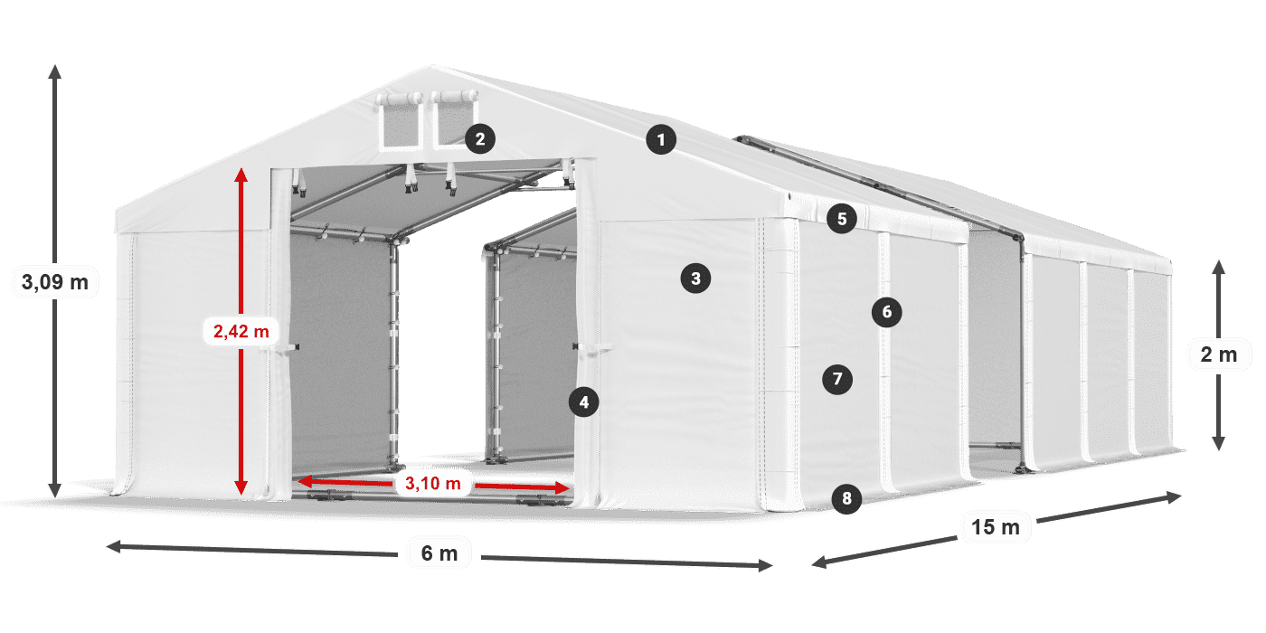 MFR 620 PVC leggenda 2m