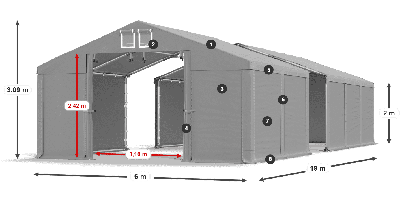 MFR 620 PVC leggenda 2m