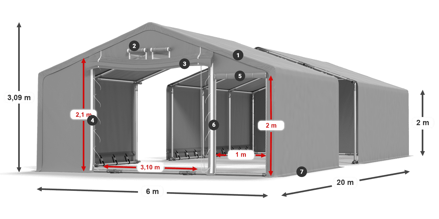 SFR 600 PVC leggenda 2m