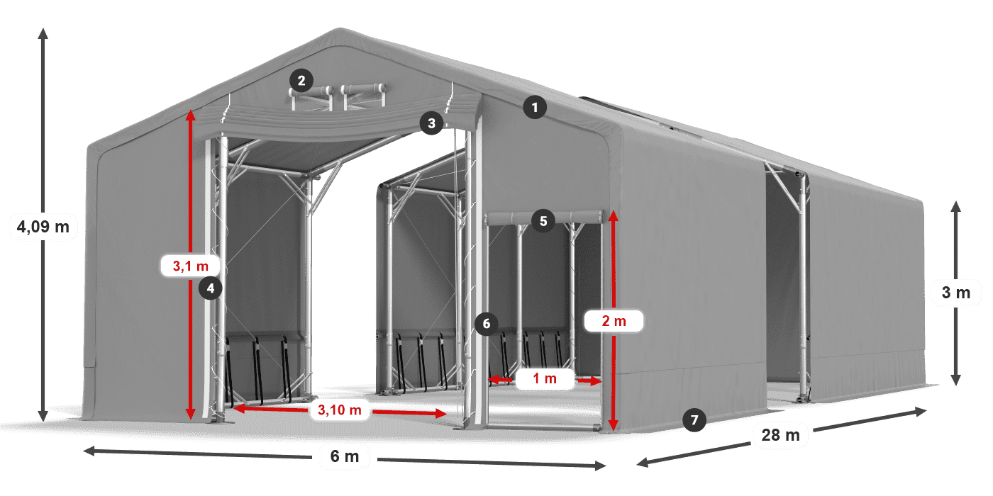 SFR 600 PVC leggenda 3m